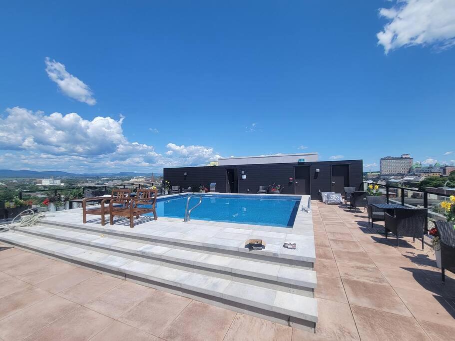 Condo 2 Ch - 500M Vieux-Quebec & Gym Kültér fotó